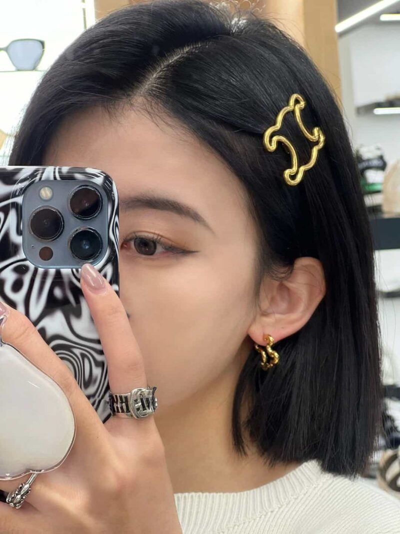 Celine赛琳凯旋门发夹发卡 - Image 4