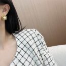 ☑️CHANEL香奈儿金色珍珠耳钉