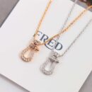 费雷德 Fred满钻马蹄项链