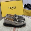 FENDI芬迪 牛巴革材质男士乐福鞋
