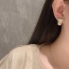 ☑️CHANEL香奈儿C1双c满钻花盆耳钉耳环