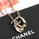 ☑️CHANEL香奈儿双c金色椭圆镂空项链