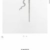 ☑️CHANEL香奈儿双c银色圆钻流苏耳钉耳环