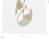 ☑️CHANEL香奈儿c1金色双c半圆半钻耳钉耳环