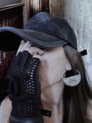 ☑️CHANEL香奈儿c1金色双c半圆半钻耳钉耳环