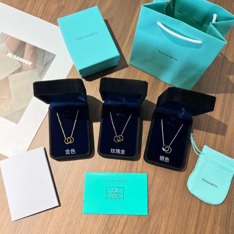 ☑️TIFFANY&Co.蒂芙尼X扣环双环圈形项链 - Image 6