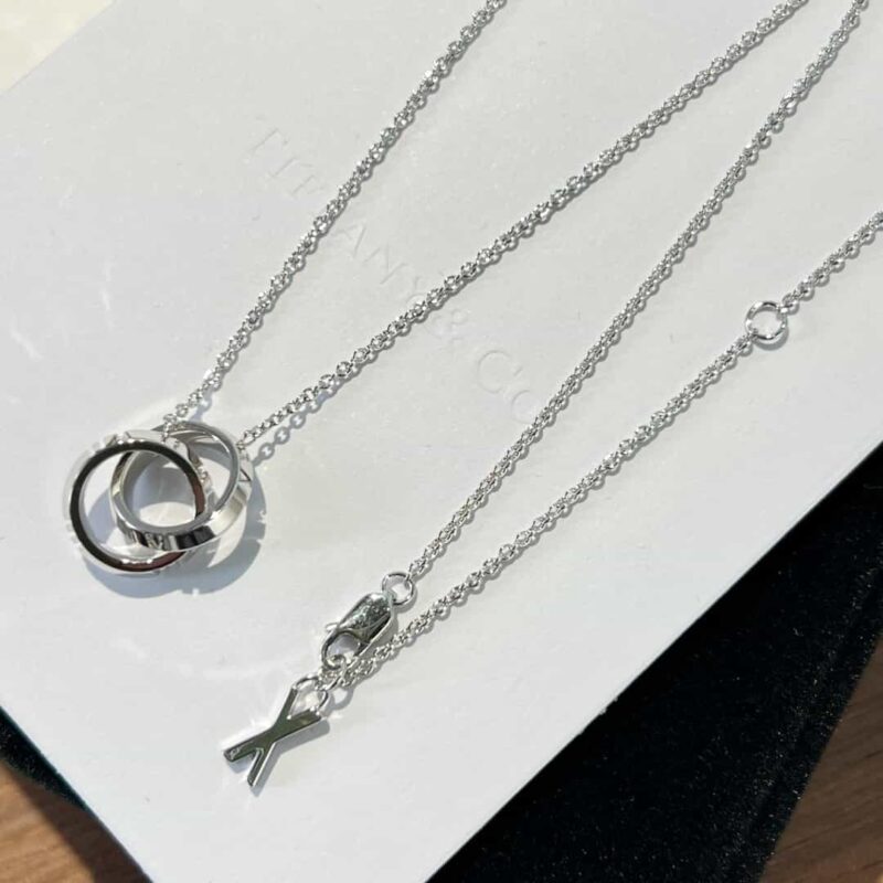 ☑️TIFFANY&Co.蒂芙尼X扣环双环圈形项链 - Image 12