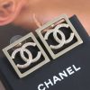 ☑️CHANEL香奈儿双c方形镂空耳钉耳环
