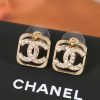 ☑️CHANEL香奈儿c1双c镂空满钻耳钉耳环