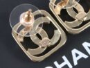 ☑️CHANEL香奈儿c1双c镂空满钻耳钉耳环