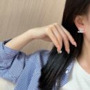 ☑️CHANEL香奈儿c1双c满钻雪花耳钉耳环