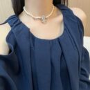 ☑️ 香奈儿双c五角星⭐星星珍珠项链