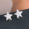 CHANEL香奈儿满钻五角星⭐星星耳拍耳环耳钉