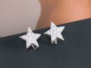 CHANEL香奈儿满钻五角星⭐星星耳拍耳环耳钉