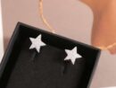 CHANEL香奈儿满钻五角星⭐星星耳拍耳环耳钉