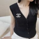 ☑️CHANEL香奈儿双c镂空满钻胸针