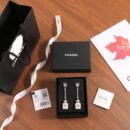 ☑️CHANEL香奈儿c2双c香水瓶耳钉耳环