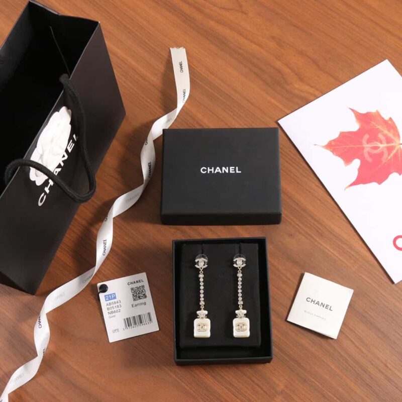☑️CHANEL香奈儿c2双c香水瓶耳钉耳环 - Image 3