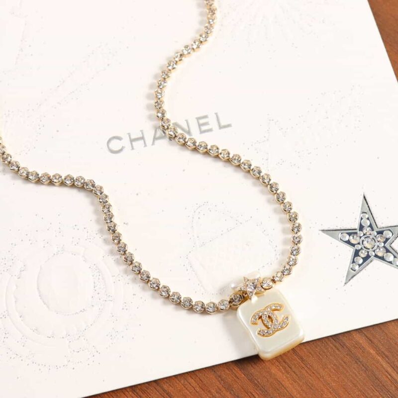 ☑️CHANEL香奈儿双c香水瓶满钻项链 - Image 7