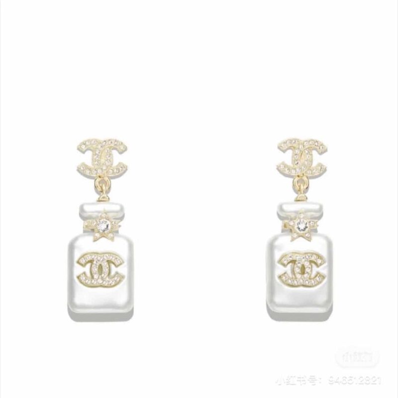 ☑️CHANEL香奈儿c2双c香水瓶耳钉耳环 - Image 4
