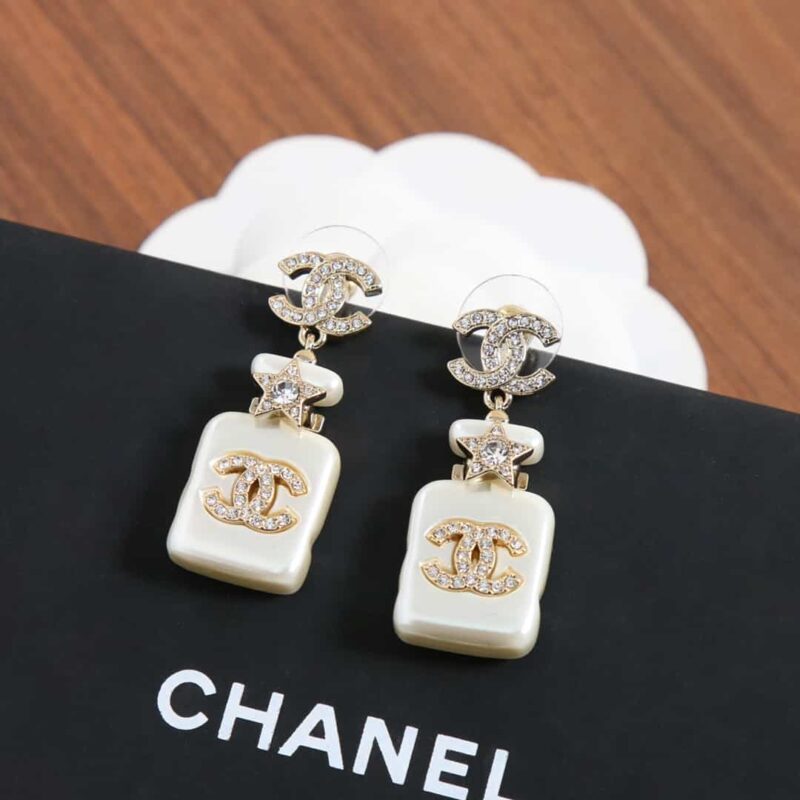 ☑️CHANEL香奈儿c2双c香水瓶耳钉耳环 - Image 6
