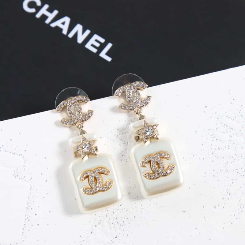 ☑️CHANEL香奈儿c2双c香水瓶耳钉耳环 - Image 8