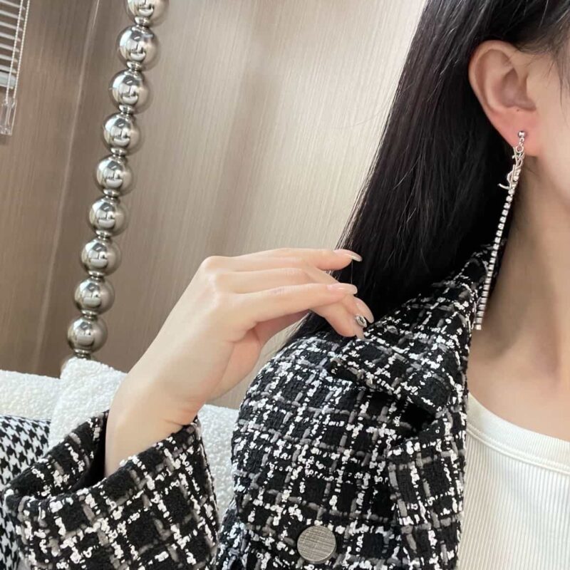 Saint Laurent圣罗兰YSL流苏满钻耳钉耳环