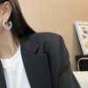 ☑️ 香奈儿c1双c半圆满钻耳钉耳环