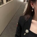 ☑️CHANEL香奈儿双c满钻花朵花盆胸针