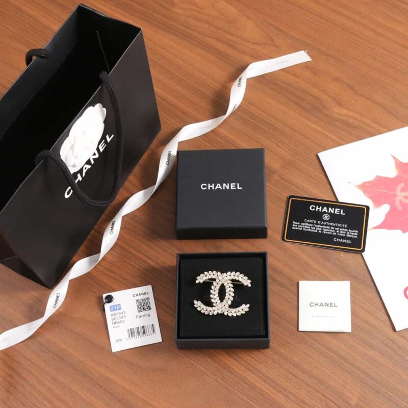 ☑️CHANEL香奈儿双c麦穗马眼钻胸针 - Image 3