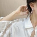 ☑️ 香奈儿c2双c粉色香水瓶耳环耳钉