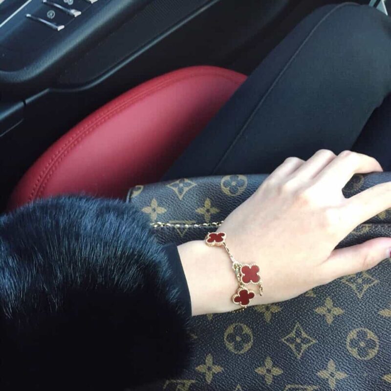 Van Cleef &Arpels 梵克雅宝经典四叶草五花手链 - Image 6