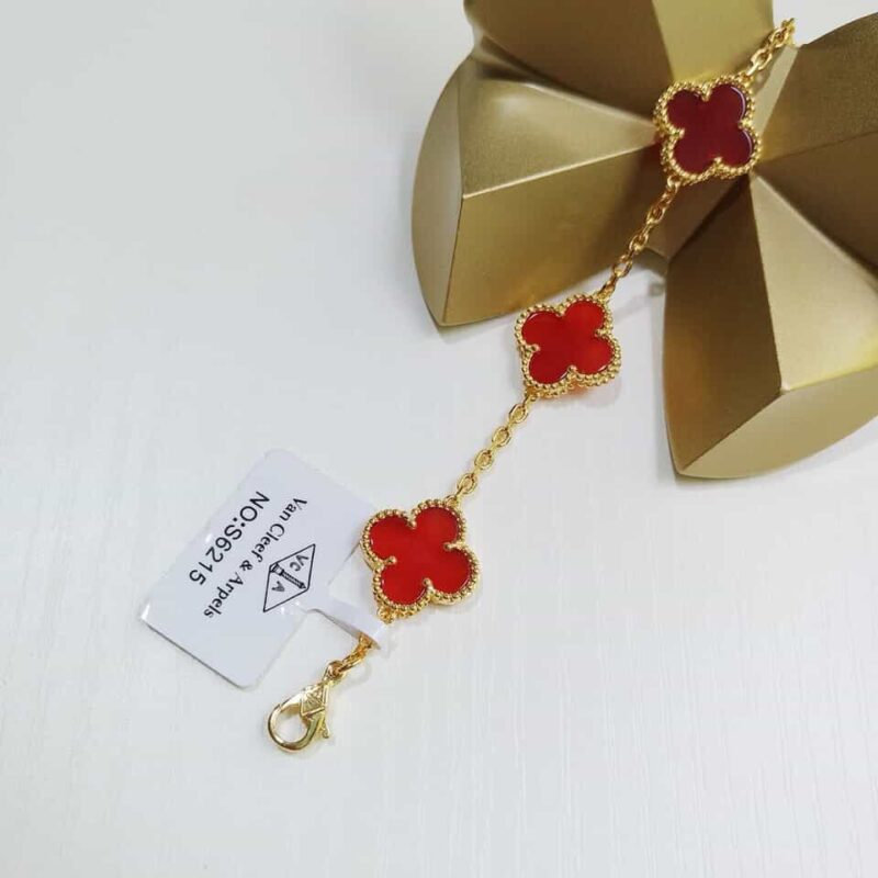 Van Cleef &Arpels 梵克雅宝经典四叶草五花手链 - Image 7