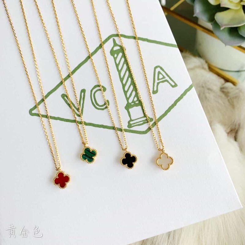 Van Cleef &Arpels 梵克雅宝迷你四叶草项链 - Image 7
