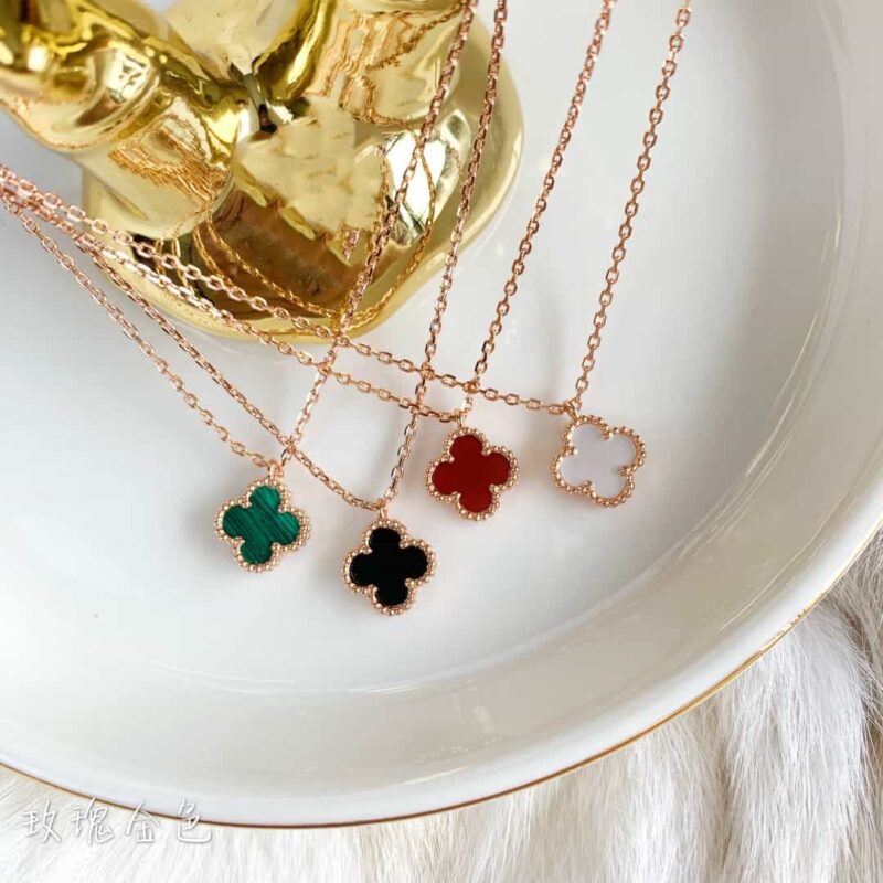 Van Cleef &Arpels 梵克雅宝迷你四叶草项链 - Image 8