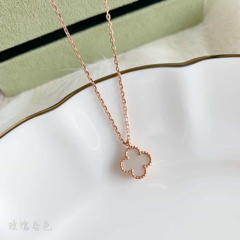 Van Cleef &Arpels 梵克雅宝迷你四叶草项链 - Image 9