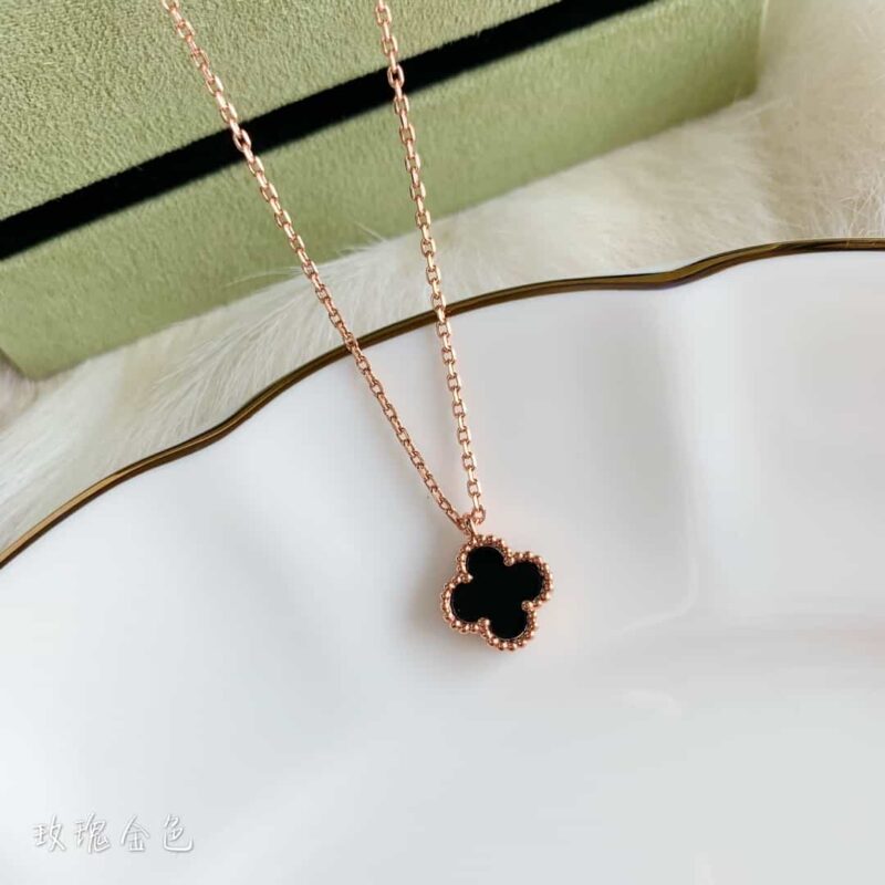 Van Cleef &Arpels 梵克雅宝迷你四叶草项链 - Image 3