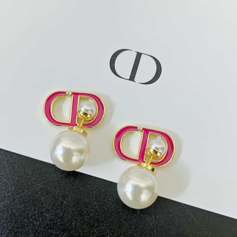 ☑️DIOR迪奥大小珍珠CD耳钉耳环 - Image 6
