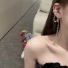 ☑️CHANEL香奈儿c2双c流苏桃心耳夹耳钉耳环
