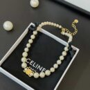 ☑️ Celine瑟琳凯旋门珍珠项链颈链