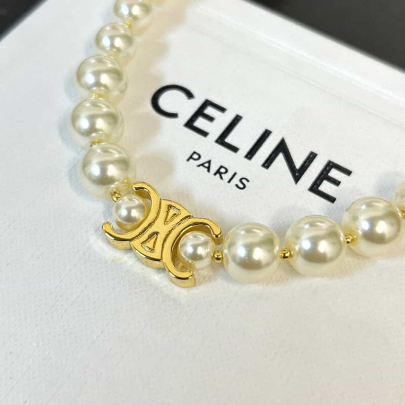 ☑️ Celine瑟琳凯旋门珍珠项链颈链 - Image 9