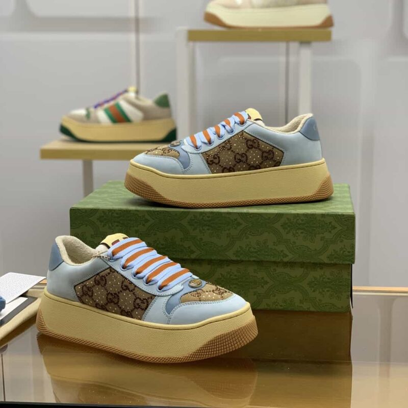 Gucci古驰 G家女款厚底小脏鞋 - Image 5