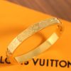 Louis Vuitton 路易威登中古款金色老花纹手镯手环