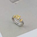 ☑️TIFFANY&Co.蒂芙尼分色方形黄钻戒指