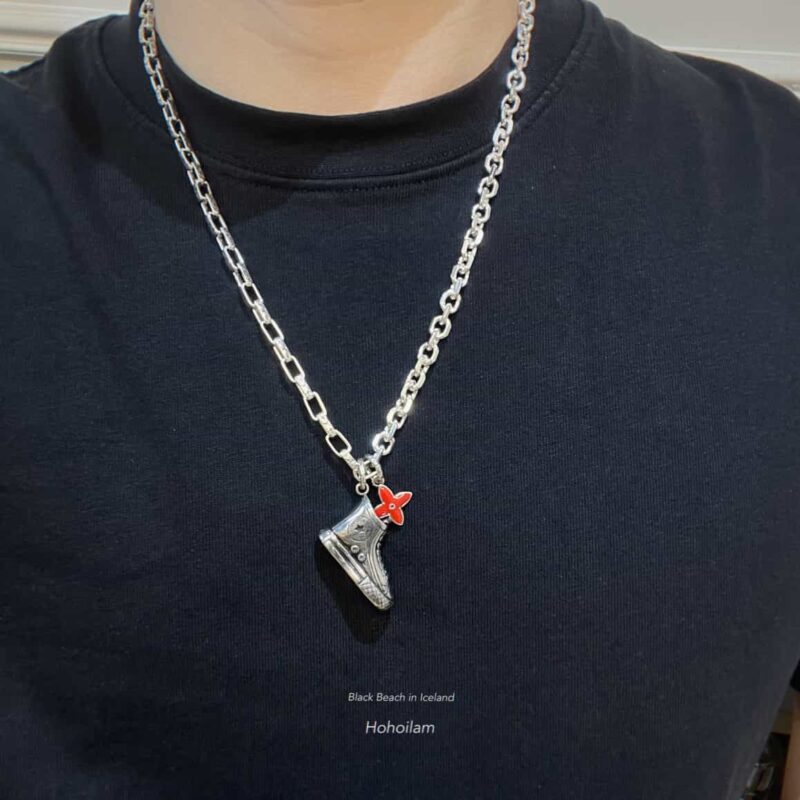 Louis Vuitton 路易威登绿色中古系列匡威鞋子项链 - Image 5