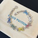 Louis Vuitton 路易威登绿色中古系列彩色珐琅字母手链