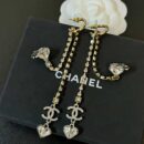 ☑️CHANEL香奈儿c2双c流苏桃心耳夹耳钉耳环