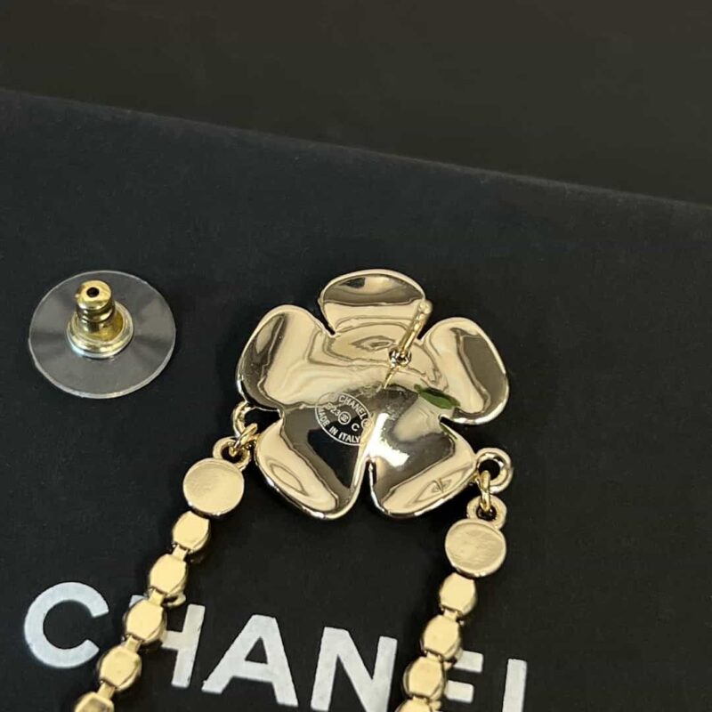 ☑️CHANEL香奈儿c2双c花朵花盆耳夹耳钉耳环 - Image 10