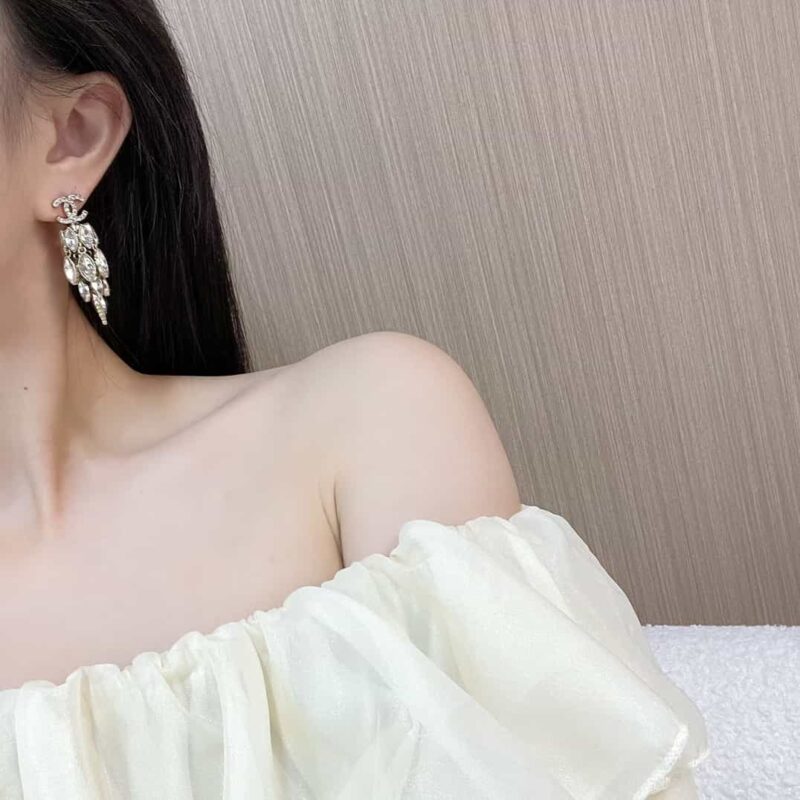 ☑️ 香奈儿c2双c马眼流苏耳钉耳环 - Image 7