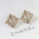 ☑️CHANEL香奈儿c1双c圆形满钻耳钉耳环